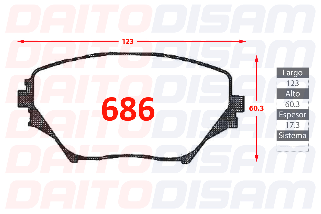 PASTILLAS FRENO DELANTERA (686)