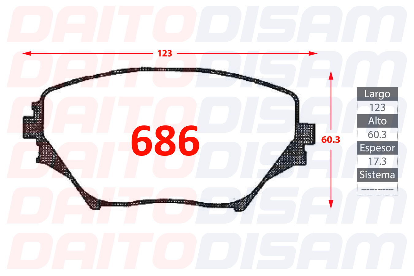 PASTILLAS FRENO DELANTERA (686)