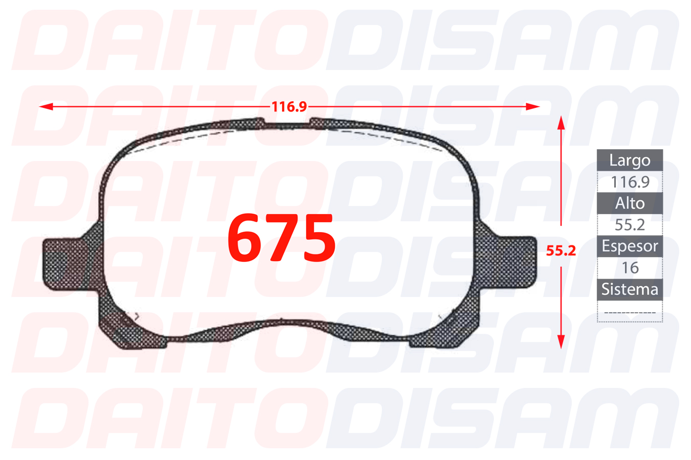 PASTILLAS FRENO DELANTERA (675)