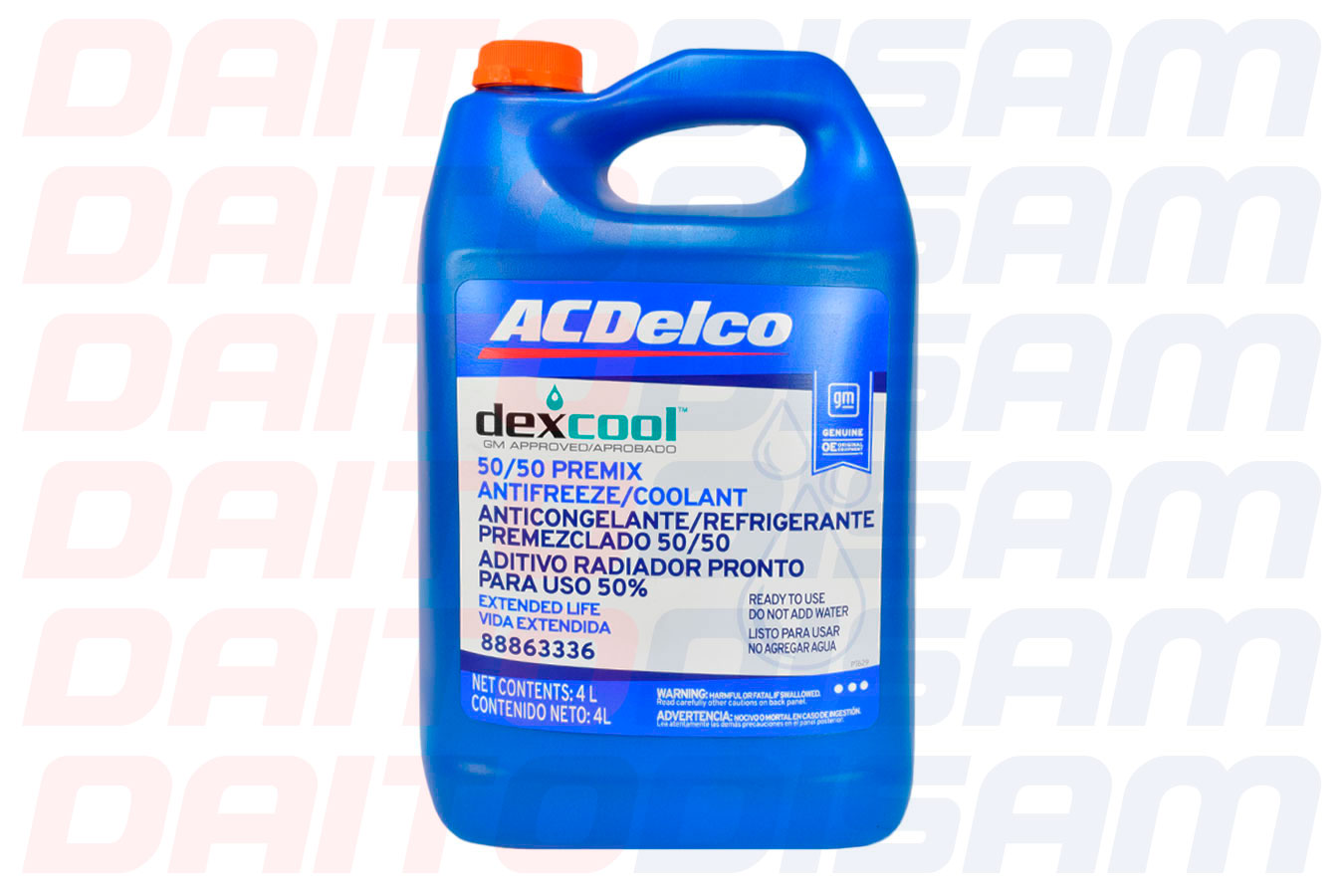 REFRIGERANTE AC DELCO 50% NARANJA 4 LTS-37°/ +129