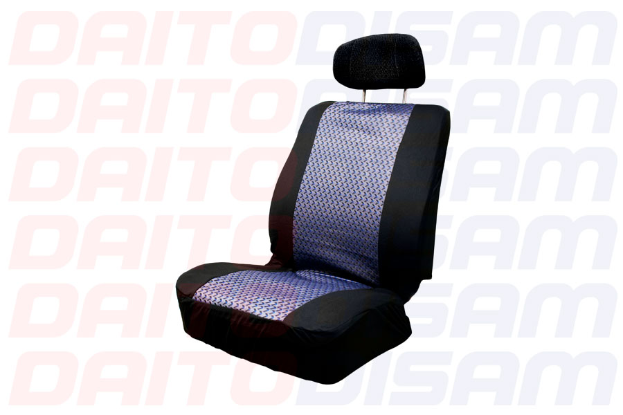 FUNDA CUBRE ASIENTO JGO 8 PZAS NE/GRIS/AZ