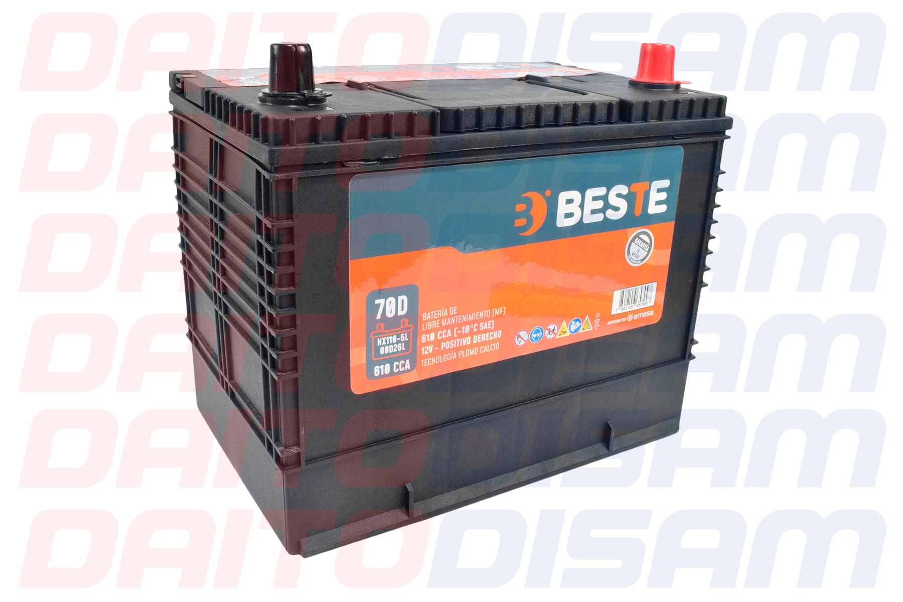 BATERIA 070 AMP BESTE