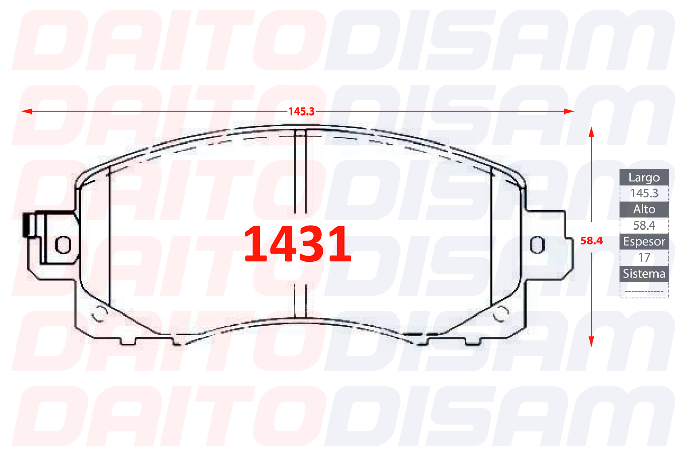 PASTILLAS FRENO DELANTERA (1431)