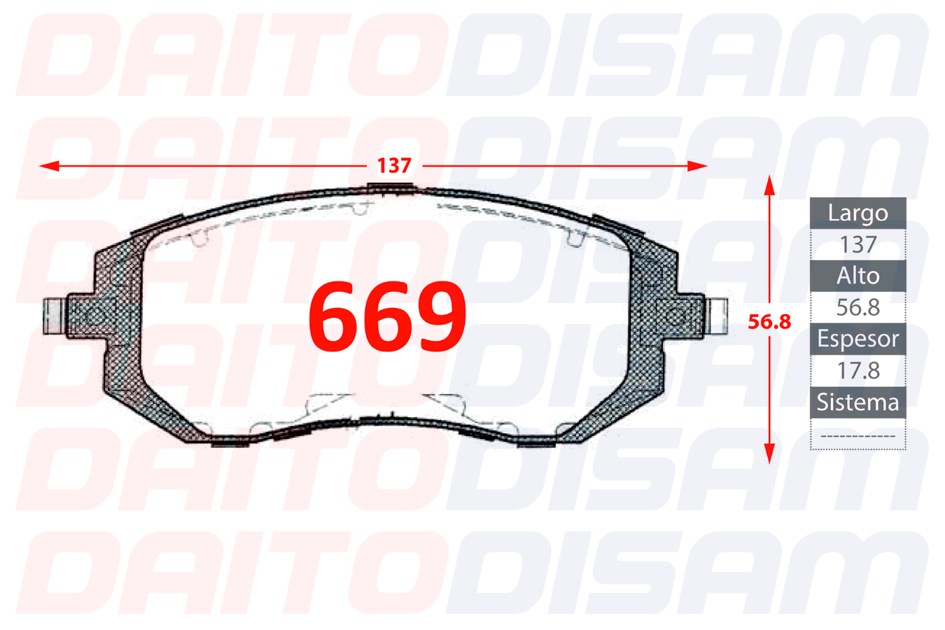 PASTILLAS FRENO DELANTERA (669)