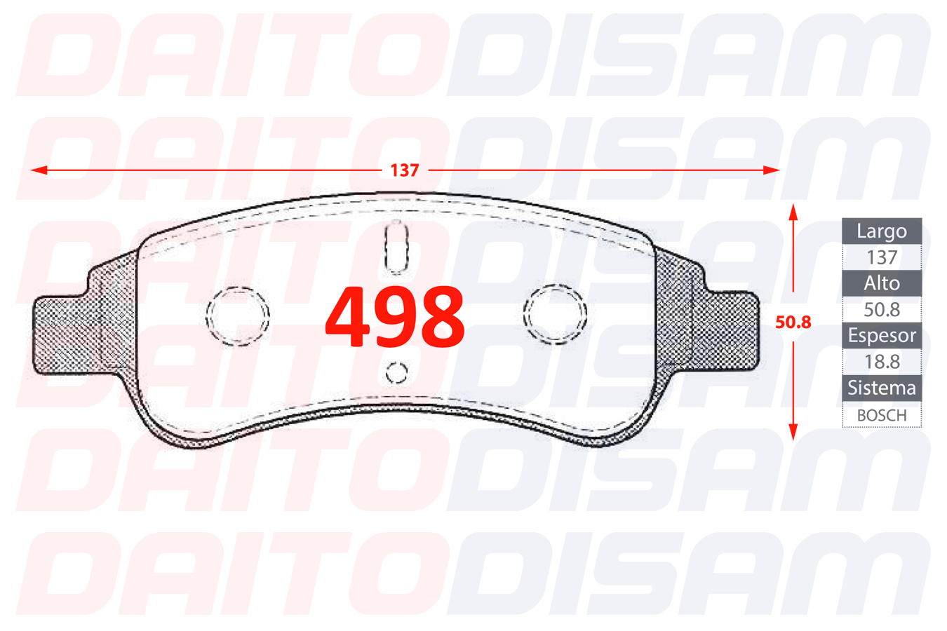PASTILLAS FRENO DELANTERA (498)