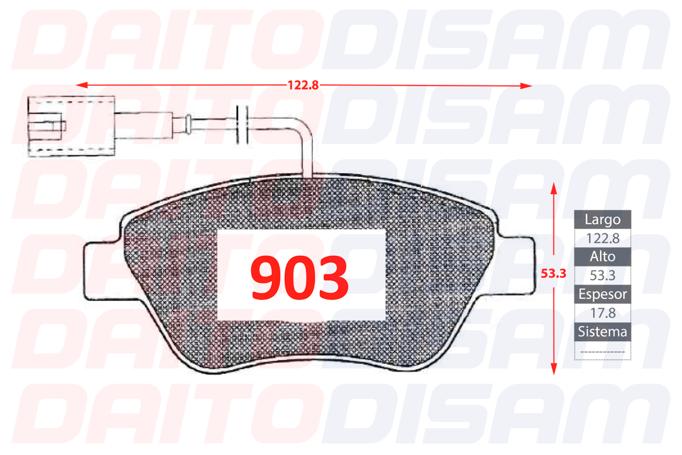 PASTILLAS FRENO DELANTERA (903)