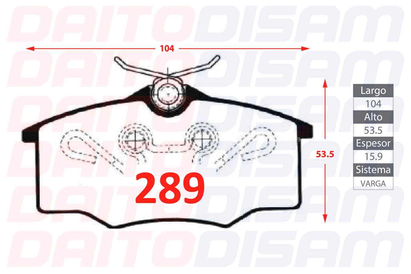 PASTILLAS FRENO DELANTERA (289)