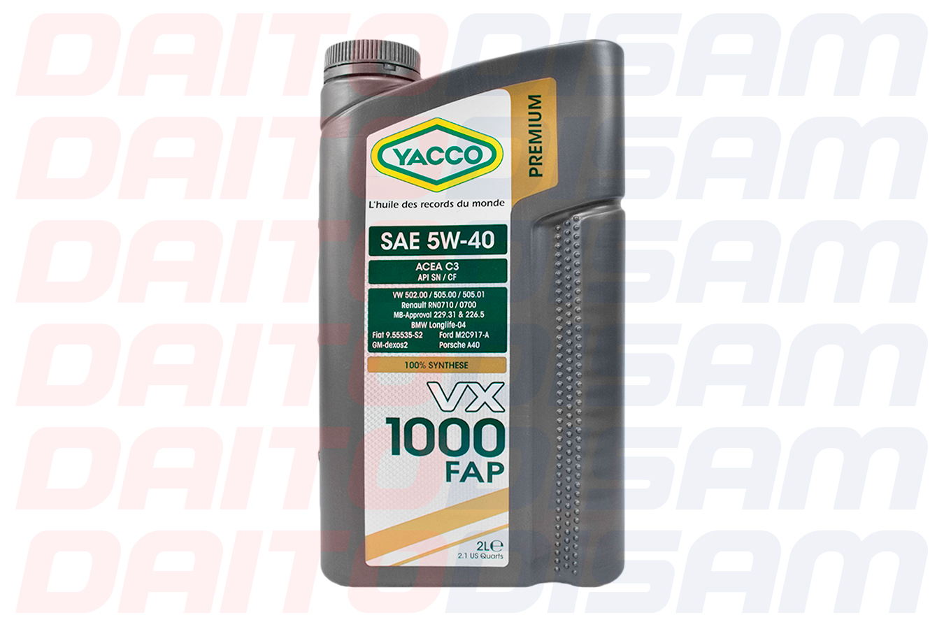 ACEITE YACCO 5W40 2LTS