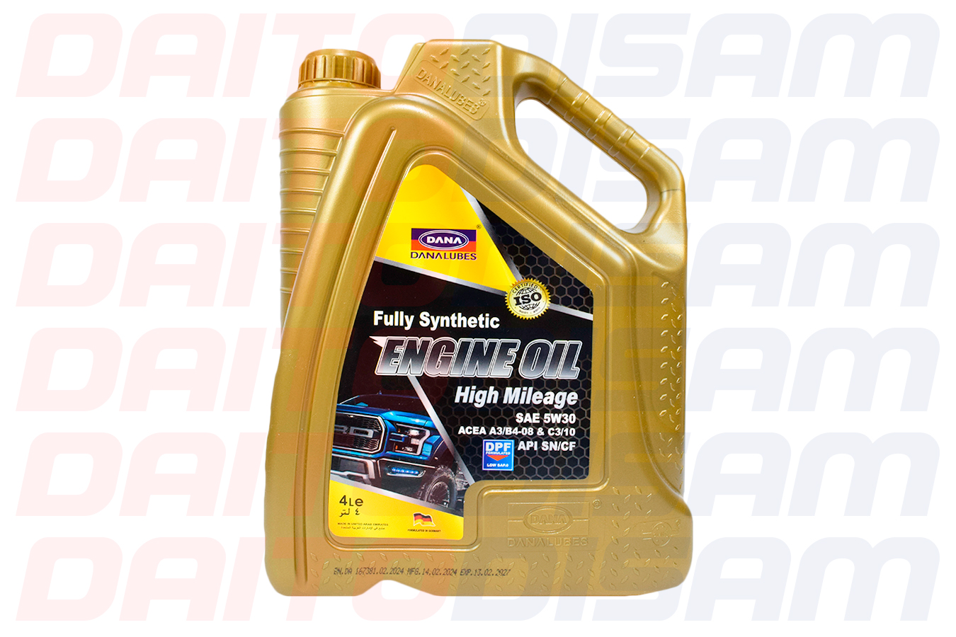ACEITE DANA 5W30 4 LTS