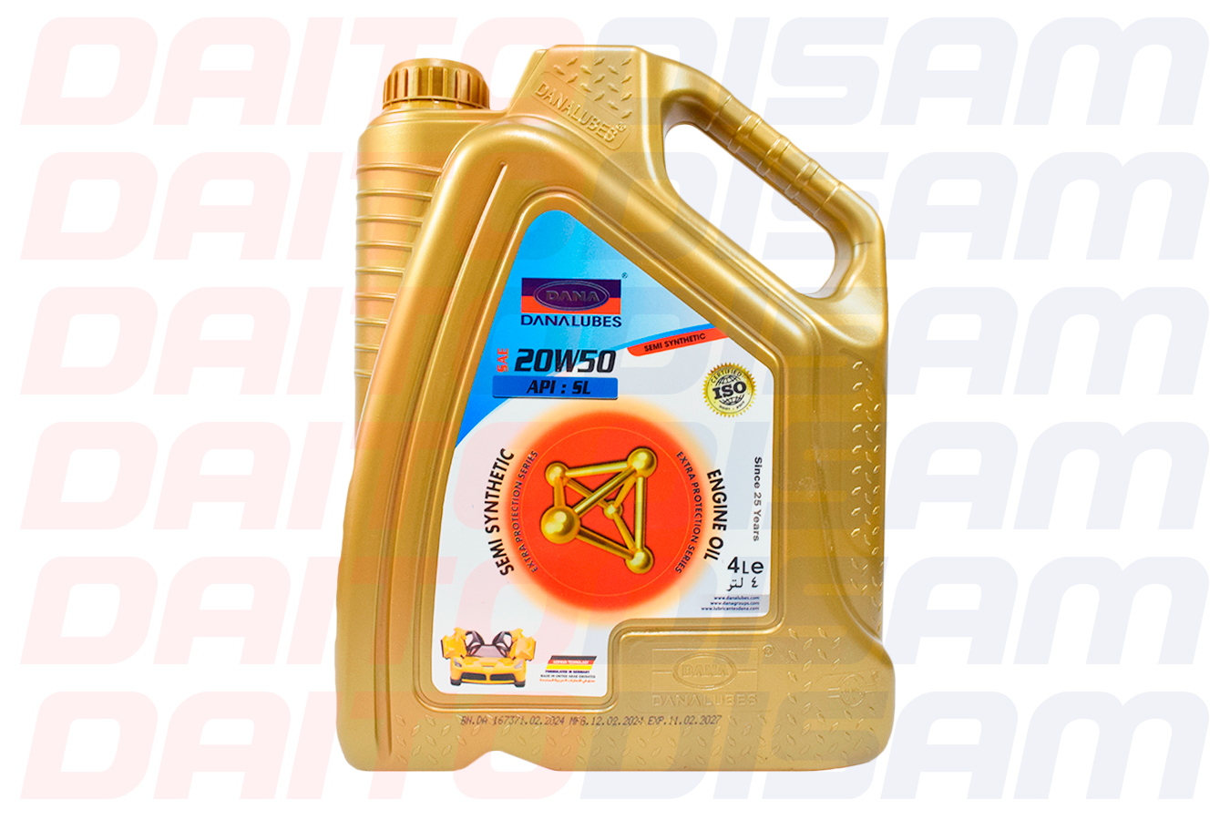 ACEITE DANA 20W50 4 LTS