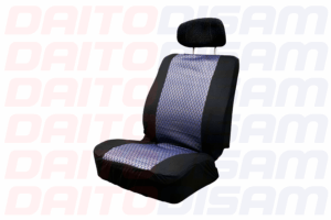 FUNDA CUBRE ASIENTO                      JGO 8 PZAS NE/GRIS/AZ
