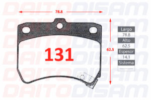 PASTILLLAS FRENO DELANTERA (131)