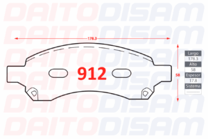 PASTILLAS FRENO DELANTERA (912)