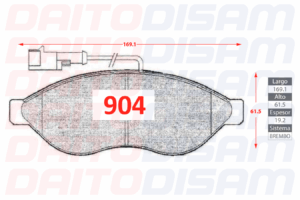 PASTILLAS FRENO DELANTERA (904)