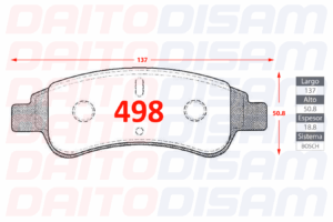 PASTILLAS FRENO DELANTERA (498)