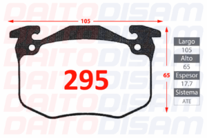 PASTILLAS FRENO DELANTERA (295)