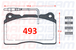 PASTILLAS FRENO DELANTERA (493)