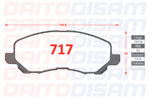 PASTILLAS FRENO DELANTERA (717)