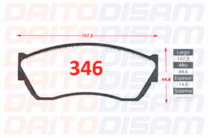 PASTILLAS FRENO DELANTERA (346)
