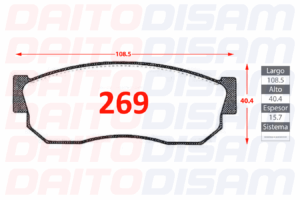 PASTILLAS FRENO DELANTERA (269)