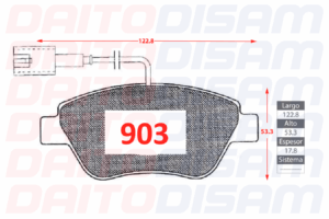 PASTILLAS FRENO DELANTERA (903)