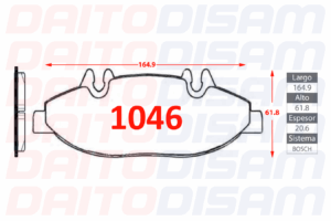 PASTILLAS FRENO DELANTERA (1046)
