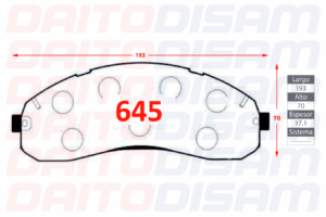 PASTILLAS FRENO DELANTERA (645)