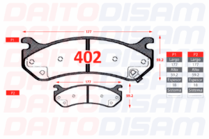 PASTILLAS FRENO DELANTERA (402)