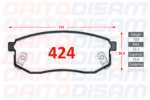 PASTILLAS FRENO TRASERA (424)