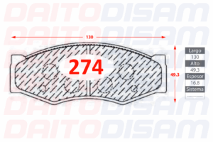PASTILLAS FRENO DELANTERA (274)