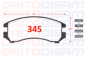 PASTILLAS FRENO DELANTERA (345)