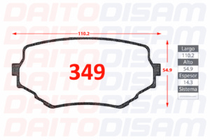 PASTILLAS FRENO DELANTERA (349)