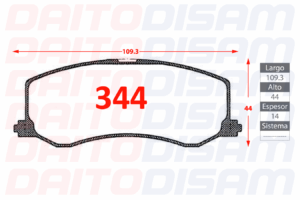PASTILLAS FRENO DELANTERA (344)