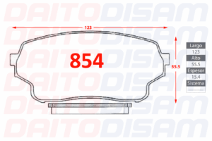 PASTILLAS FRENO DELANTERA (854)