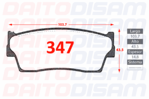 PASTILLAS FRENO DELANTERA (347)