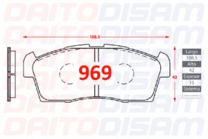 PASTILLAS FRENO DELANTERA (969)