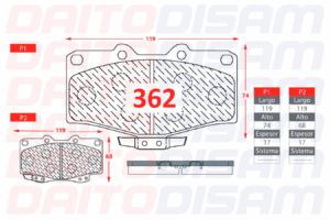 PASTILLAS FRENO DELANTERA (362)